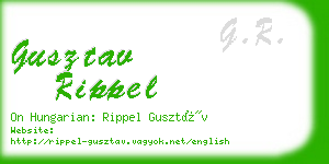 gusztav rippel business card